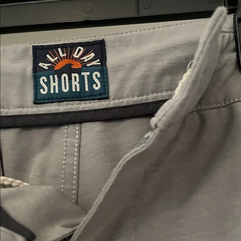 Faherty Men's Charcoal Flat Front Shorts